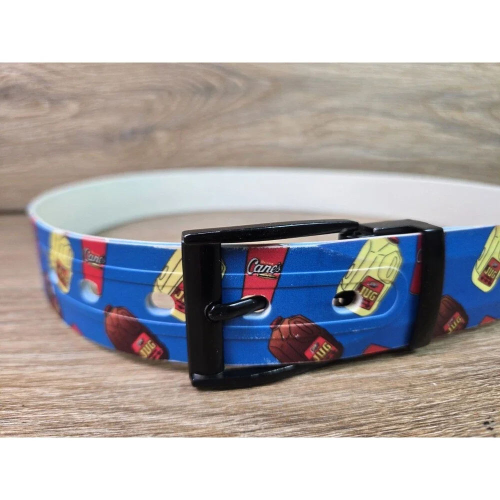 Raising Canes Jug Lemonade Iced Tea Plastic Vinyl Belt Total length of belt 38in